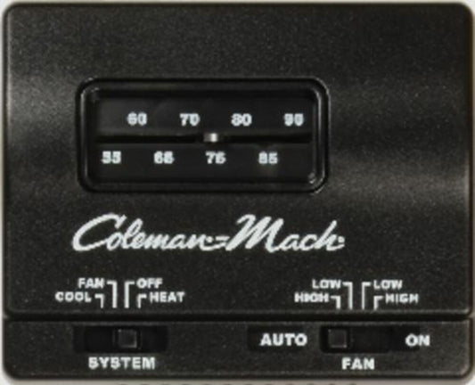 Coleman 7330F3852 MACH wall thermostat heat/cool - black