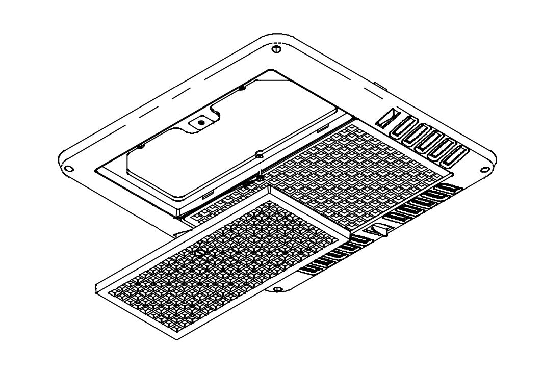 Coleman 8330C5731 MACH Chill Grille ceiling assembly - white