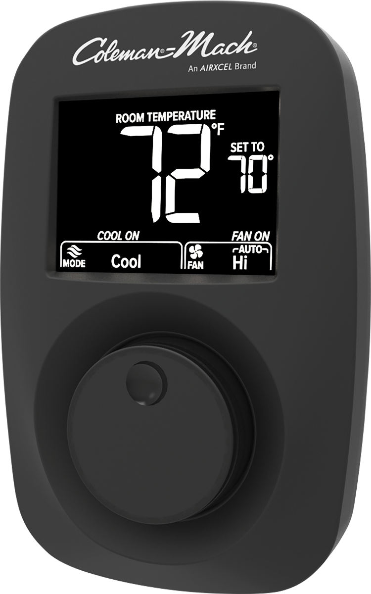 Coleman 9420-381 MACH digital wall thermostat heat/cool - black