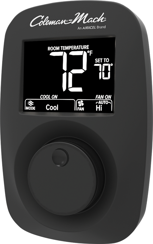 Coleman 9420-381 MACH digital wall thermostat heat/cool - black