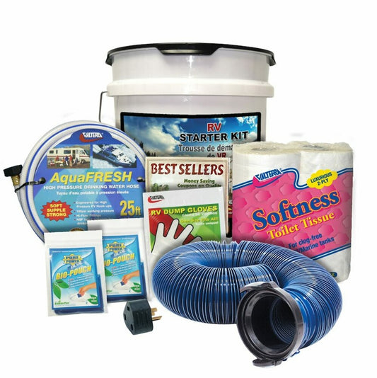 Valterra K88122 Standard startup kit in a bucket for motorhomes