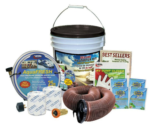 Valterra K88123 Deluxe startup kit in a bucket for motorhomes