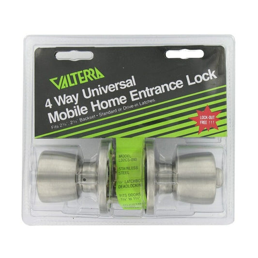 Valterra L32CS010 universal entry door lock handle - stainless steel