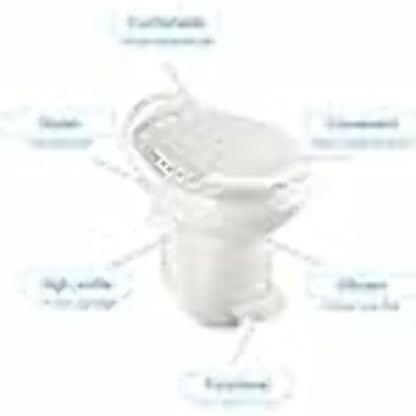 Thetford 34431 AQUA MAGIC STYLE PLUS hi profile toilet w/ sprayer - white