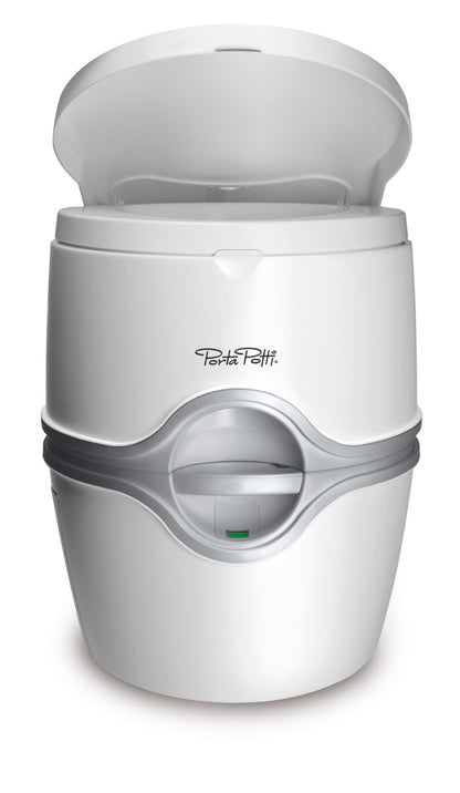 Thetford 92306 PORTA POTTI 565E plastic portable toilet 5.5 gallon - white/grey