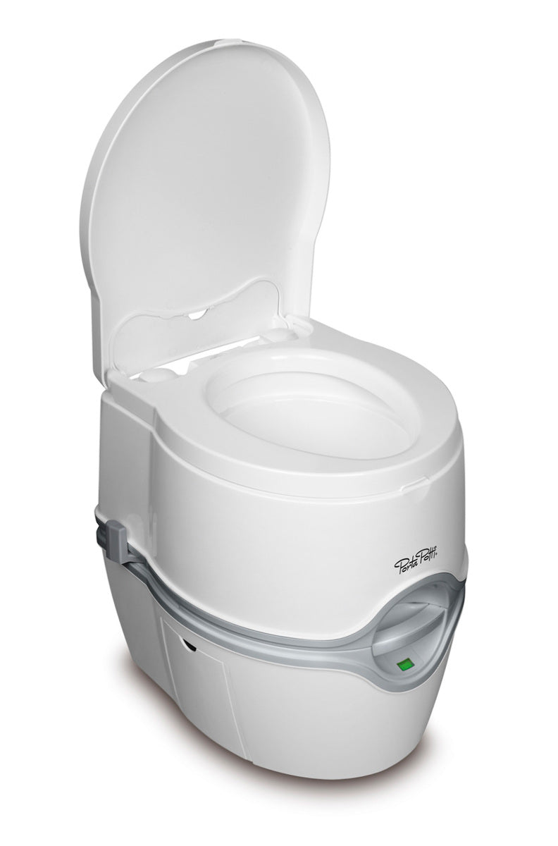 Thetford 92306 PORTA POTTI 565E plastic portable toilet 5.5 gallon - white/grey