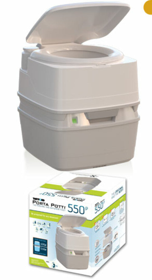 Thetford 92856 CAMPA POTTI XG plastic portable toilet 5.5 gallon - white