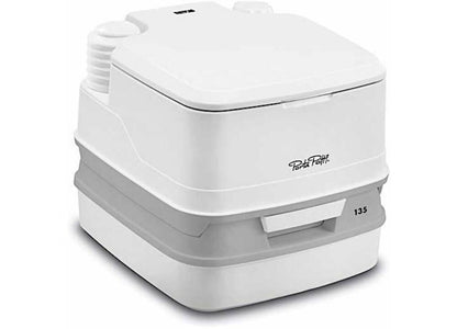 Thetford 92860 PORTA POTTI 135 plastic portable toilet  2.6 gallon - white/grey