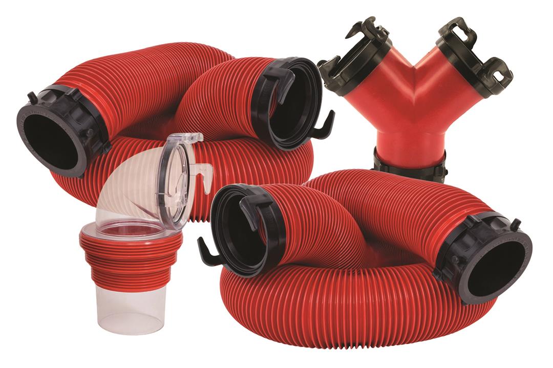 Valterra D04-0118 ez coupler dual tank sewer hose kit